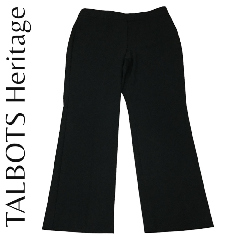 TALBOTS Heritage Black Straight Leg Dress Pants - Women’s 10P 10 Petites